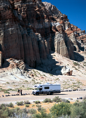 Fahrzeug von El Monte in Utah auf der Canyonlands gefhrte Wohnmobilreise.